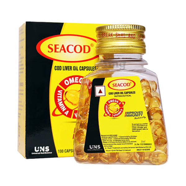 Cod Liver Oil Capsules 1000mg (60 Capsules)